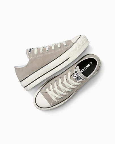 Chuck Taylor All Star Lift Platform Suede Wonder Stone/Egret/Black