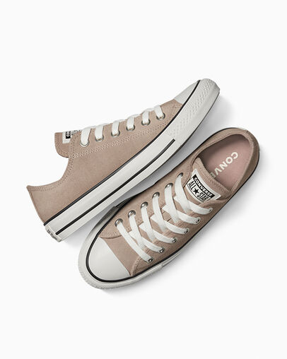 Chuck Taylor All Star Suede Vintage Cargo/Egret/Black, Angled View