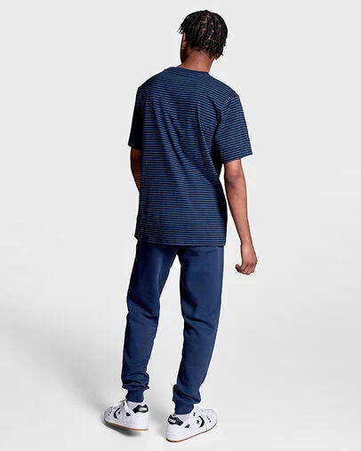 Feeder Stripe T-Shirt Black/Navy Combo, Detail View