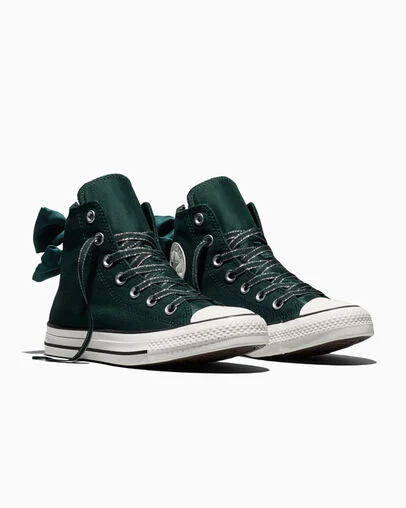 Chuck Taylor All Star Partywear Steely Pine/Vintage White, Top and Side View