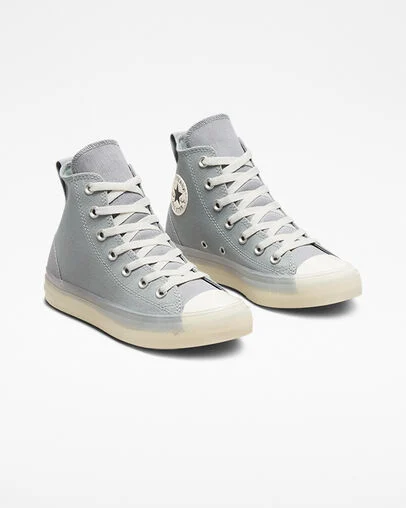 Chuck Taylor All Star CX Stretch Canvas Ash Stone/Egret/Iron Grey, Angled View