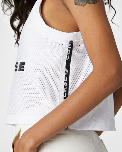 Stripe Track Mid White