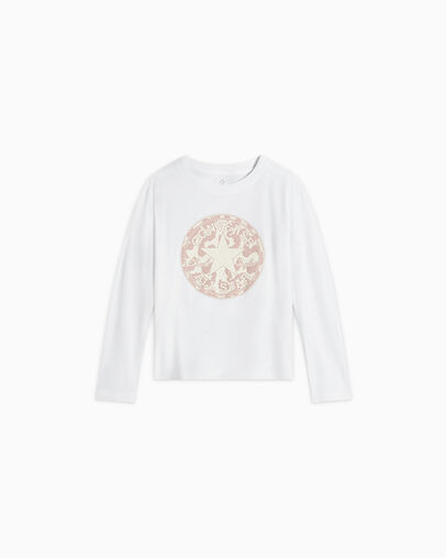 Leopard Long-Sleeve T-Shirt White, Front View