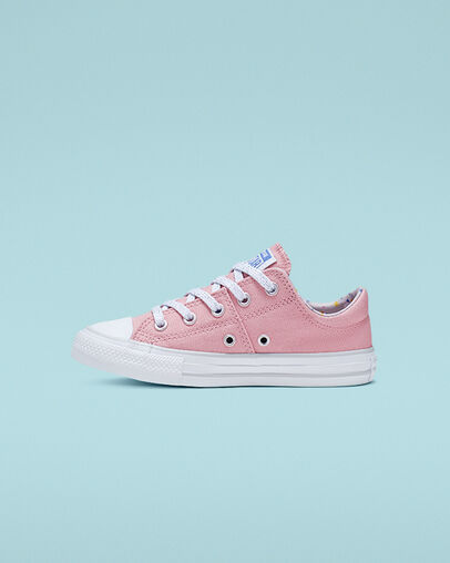 Llama Party Hook and Loop Chuck Taylor All Star Madison Coastal Pink/Mouse/White