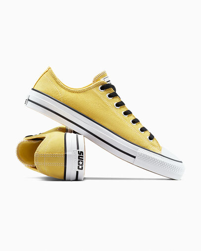 CONS Chuck Taylor All Star Pro Suede Bananas/Black/White, Detail Angle View