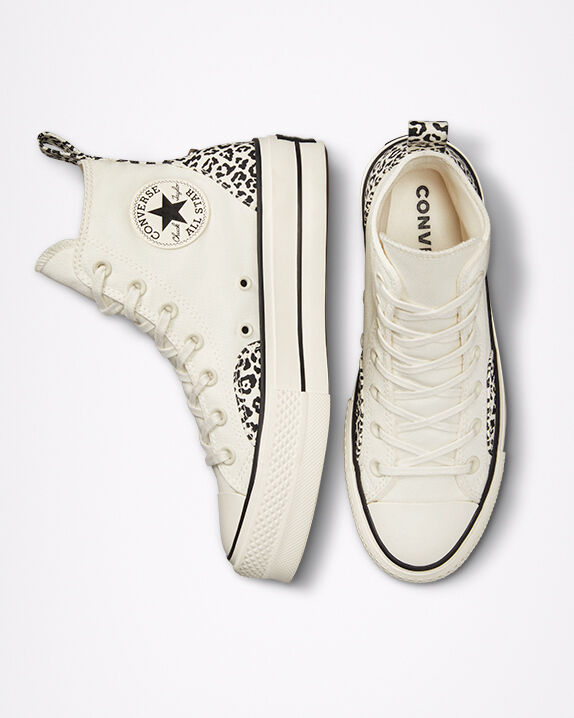 converse patterned high tops