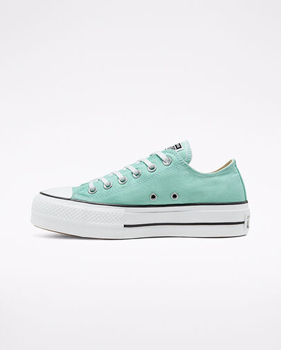 Seasonal Color Platform Chuck Taylor All Star Ocean Mint/White/Black