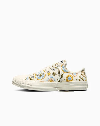 Chuck Taylor All Star Retro Flowers Egret/Bright Outlook, Inner Side View