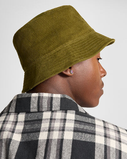 Corduroy Bucket Hat Forest Brew Green