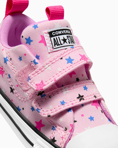 Chuck Taylor All Star Easy On Sparkle Sunrise Pink/Blue Flame/White, Detail Angle View