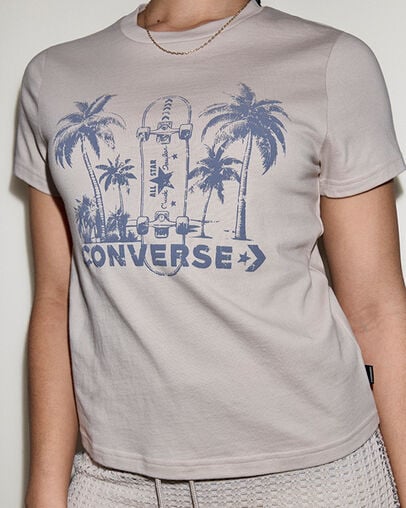 Echo Palms T-Shirt Classic Ecru