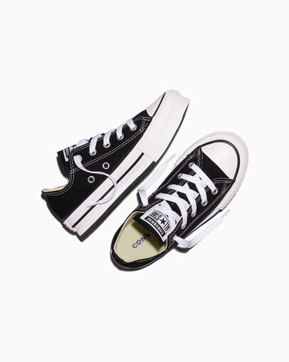 Chuck Taylor All Star EVA Lift Platform Canvas Black/White/Black, Angled View