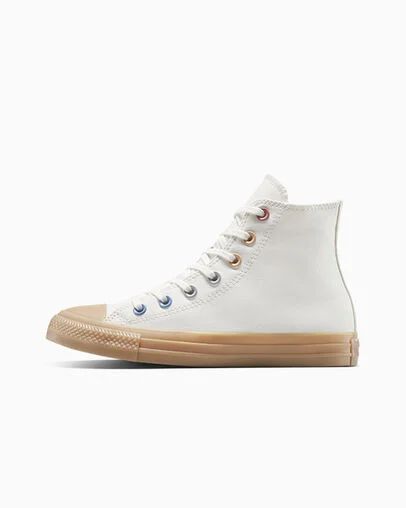 Chuck Taylor All Star Double Patch Vintage White/Gum Light Brown, Inner Side View