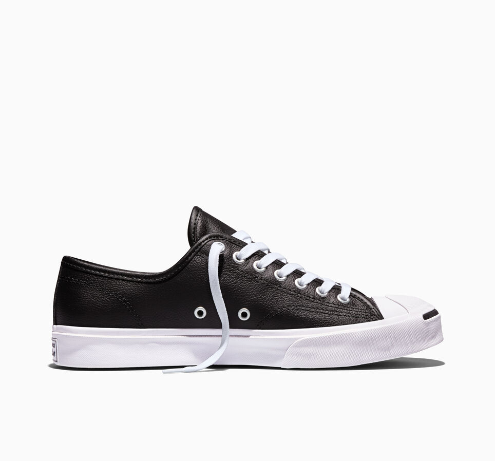Jack Purcell Leather Black/White/White