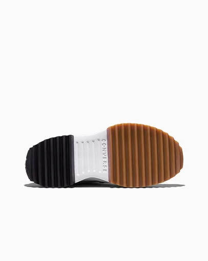 Run Star Hike Platform Canvas White/Black/Gum, Outsole View