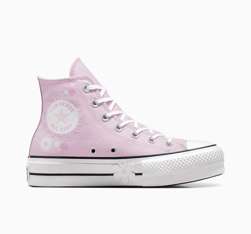 Chuck Taylor All Star Lift Platform Floral Stardust Lilac/White/Black