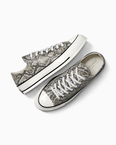 Chuck 70 Faux Snakeskin Low Top Pale Surplus/Egret/Black
