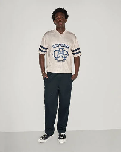 All Star Athletics Relaxed Jersey Classic Ecru, Detail View
