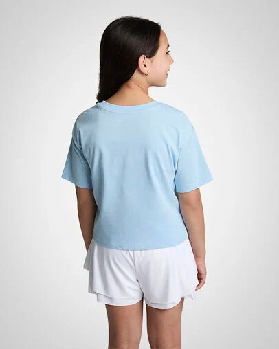 Chuck Taylor Patch Boxy T-Shirt Blue It, Back View