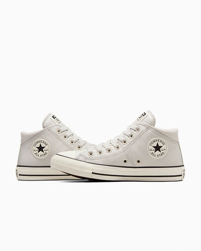 Chuck Taylor All Star Madison Leather Pale Putty/Egret/Black, Detail Angle View