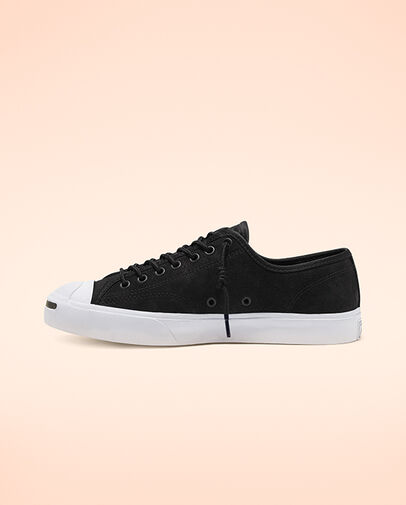 Nubuck Leather Jack Purcell Black/Black/White