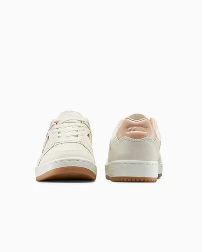 CONS AS-1 Pro Nubuck Egret/Vachetta Beige/Gum, Heel View