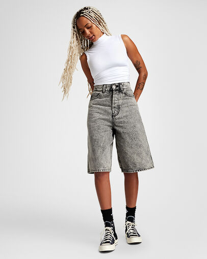 Sleeveless Mock Neck Top White, Full Body View