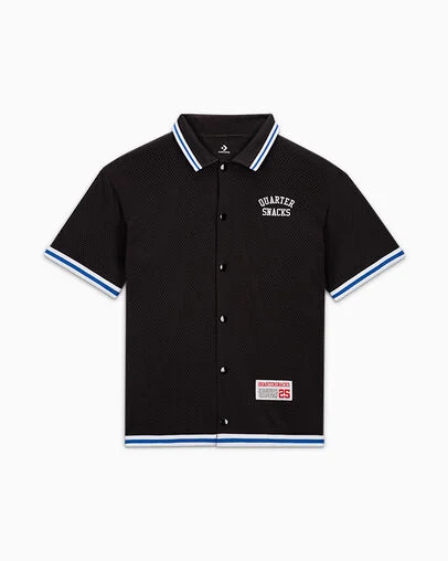 Converse CONS x Quartersnacks Warm Up Top Converse Black, Front View