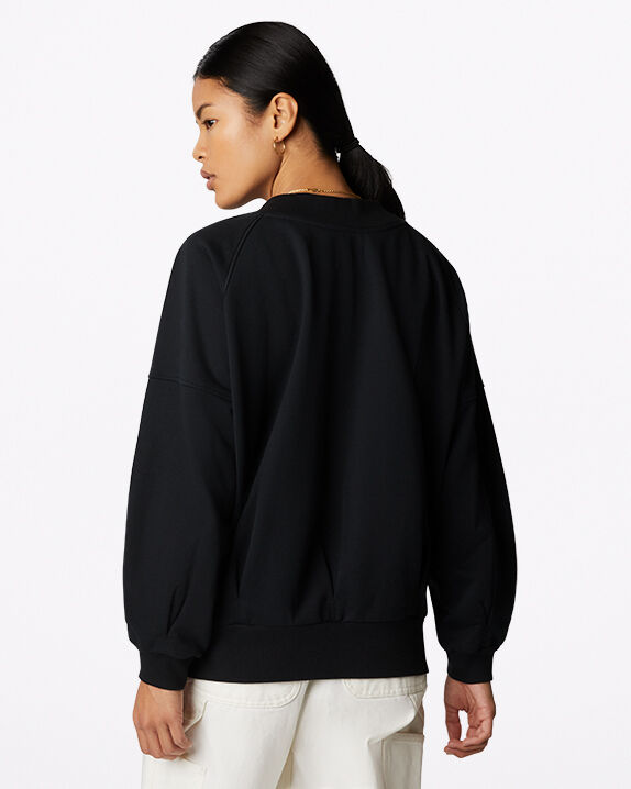 jaket moletom com capuz converse original