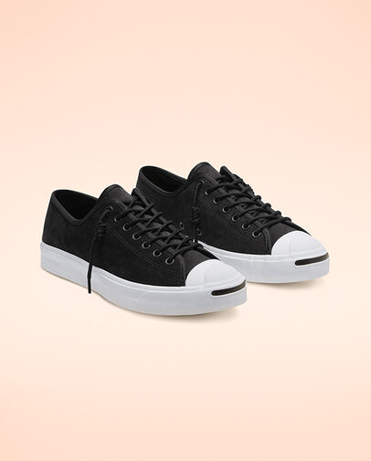Nubuck Leather Jack Purcell Black/Black/White