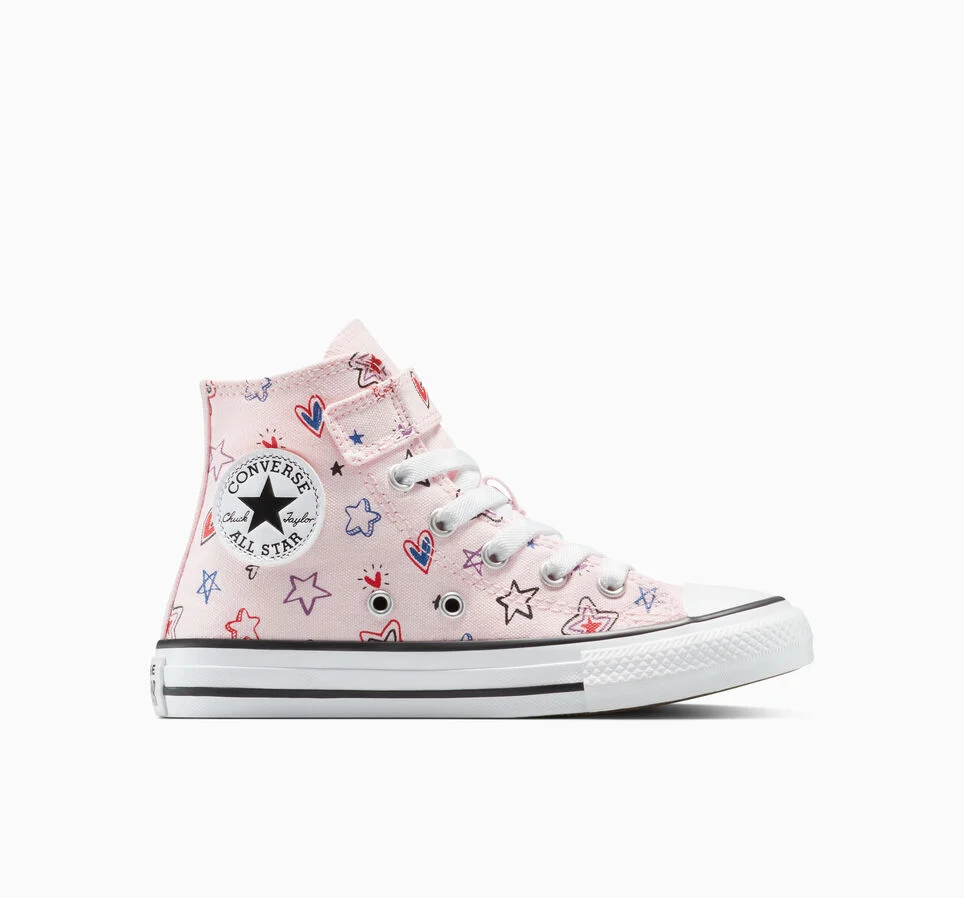 Chuck Taylor All Star Easy-On Doodles Pink Frosting/Red/My Jam