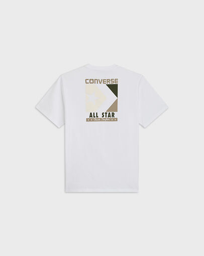 Timeless Boxed Chevron T-Shirt White 10A, Back View