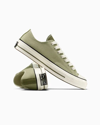 Chuck 70 Tonal Color Block Canvas Light Field Surplus/Egret, Detail Angle View