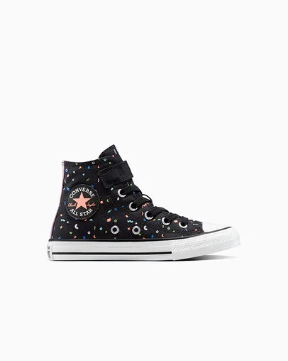 Chuck Taylor All Star Confetti Easy On Black/White/Black, Outer Side View