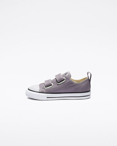 Chuck Taylor All Star Seasonal Hook and Loop Low Top Moody Purple/Natural Ivory
