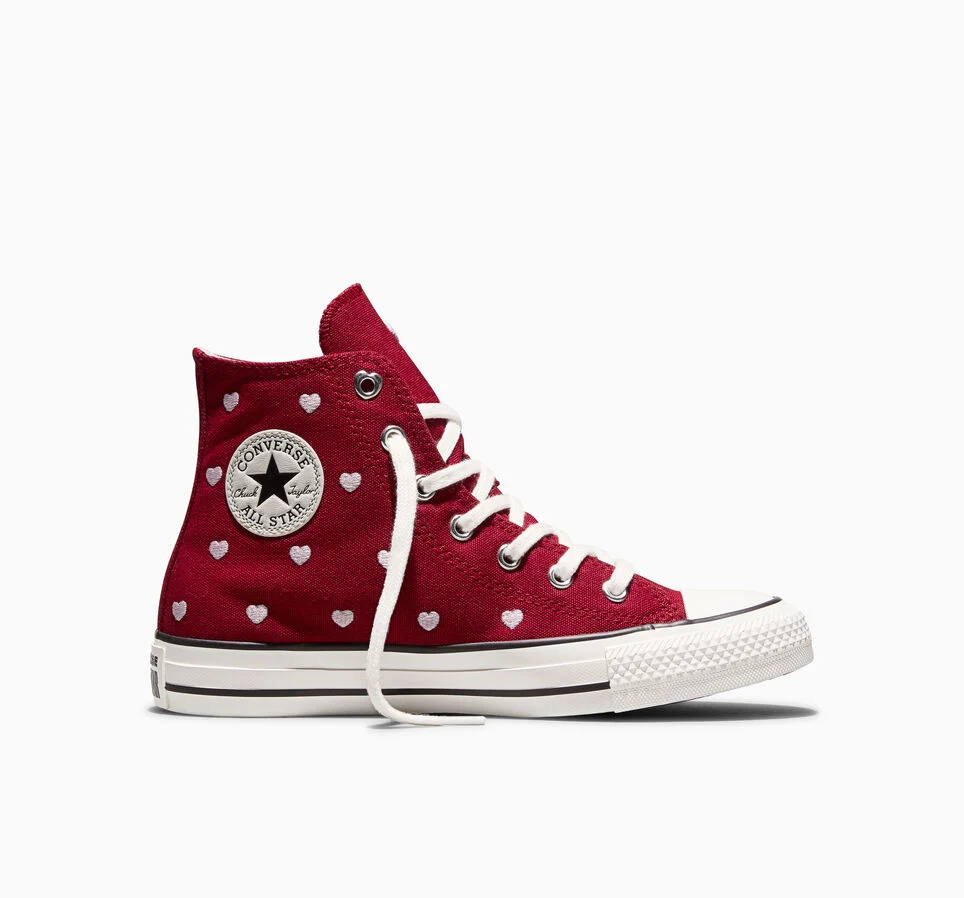 Chuck Taylor All Star Valentine's Day Days Ahead Red/Vintage White/New Found Bloom Pink