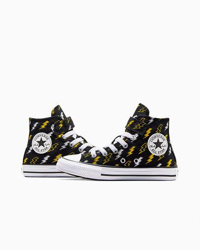 Chuck Taylor All Star Electric Bolt Easy-On Black/Golden Wren/Ghost Town, Detail Angle View