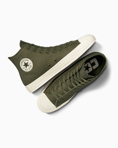 CONS Chuck Taylor All Star Pro Seasonal Material Utility/Egret/Utility, Angled View