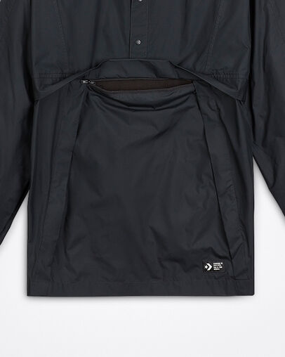 Packable Hooded Anorak Black