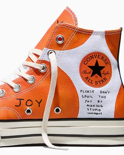 David Shirgley X Converse X Marc Jacobs Chuck 70 White/Mandarin Orange/Black