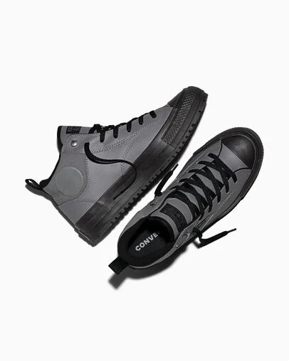 Chuck Taylor All Star Malden Street Weatherized Darker Grey/Black/Black, Angled View