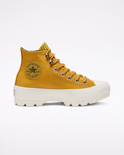 Chuck Taylor All Star GORE-TEX Lugged Waterproof Leather High Top Gold Dart/Olive Flak/Egret