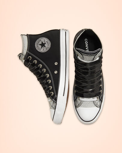 Double Upper Chuck Taylor All Star Black/White/Black
