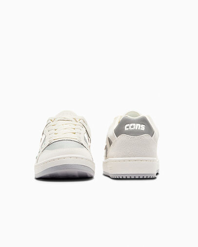 CONS AS-1 PRO Suede & Canvas Vaporous Gray/Grey Area/Egret, Heel View