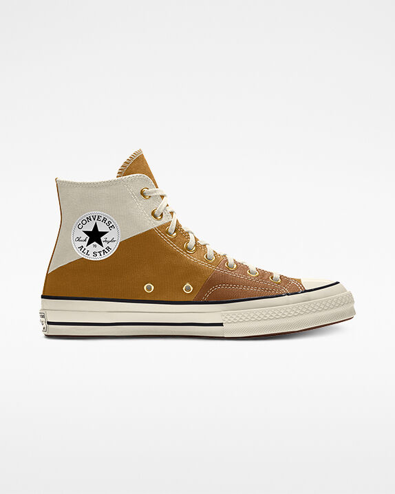 custom brown converse