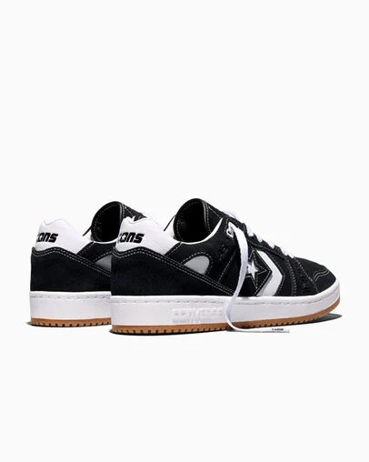 CONS AS-1 Pro Suede Black/White/Gum, Heel View