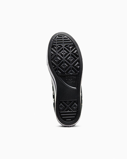 Chuck Taylor All Star Platform Lift Sparkle Black/Silver/Gold, Outsole View