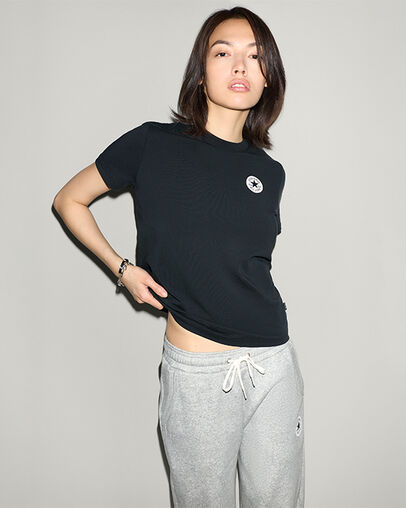Chuck Taylor Patch T-Shirt Black, Front View