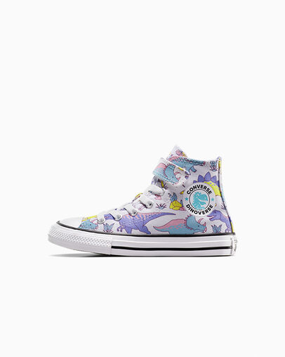 Chuck Taylor All Star Easy-On Dino Party White/Ultraviolet/Topaz Gold