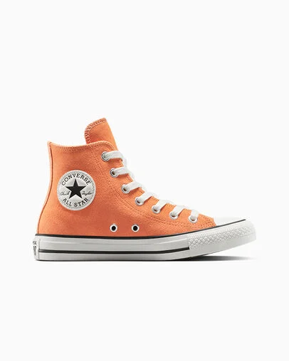 Chuck Taylor All Star Suede Pennant Orange/Egret/Black, Outer Side View
